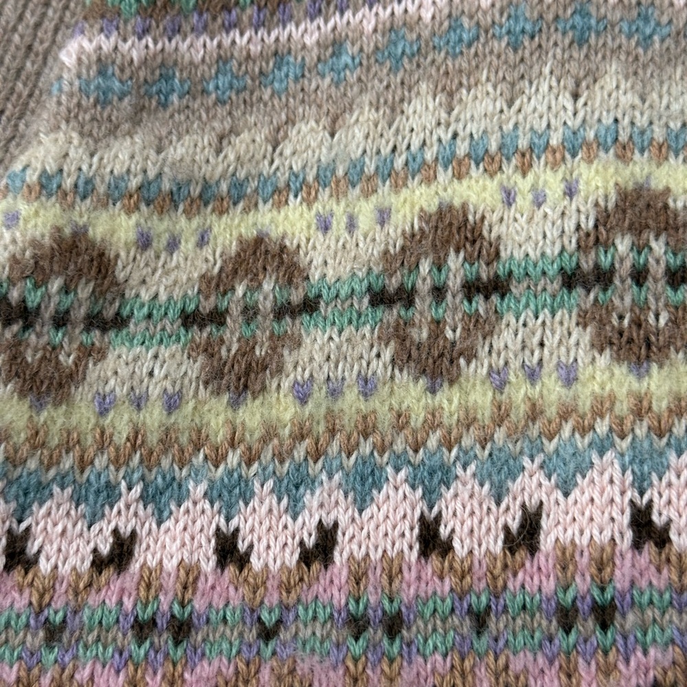 Polo Ralph Lauren Fair Isle Wool-Cashmere Cardigan – Multi-Color Knit – Size S - Picture 8 of 8